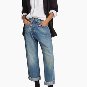 R13 crossover Jean. Size 26. Color blue-jasper